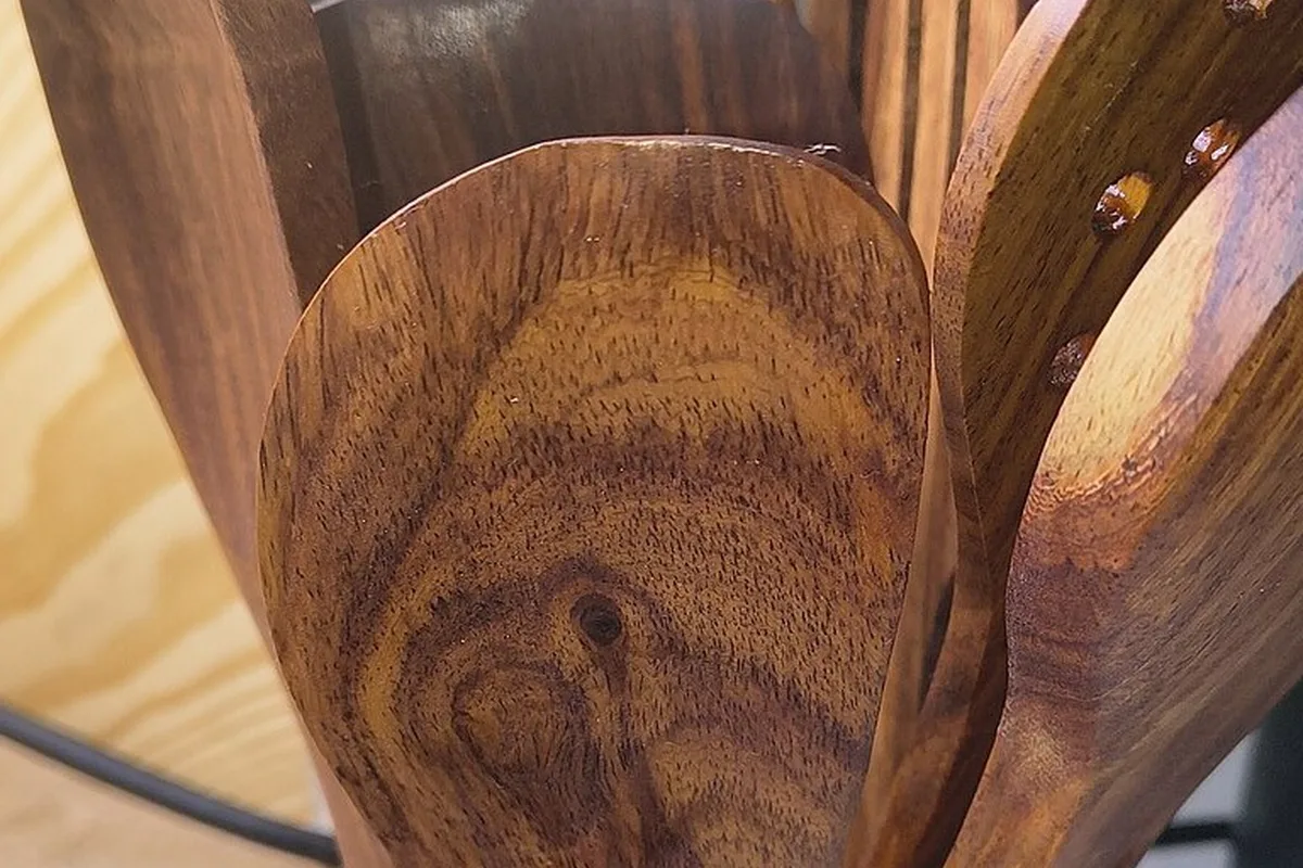 Cuchara de madera sin personas
